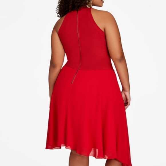 Ashley Stewart Halter Neck Bandage Top Dress - Picture 2 of 3